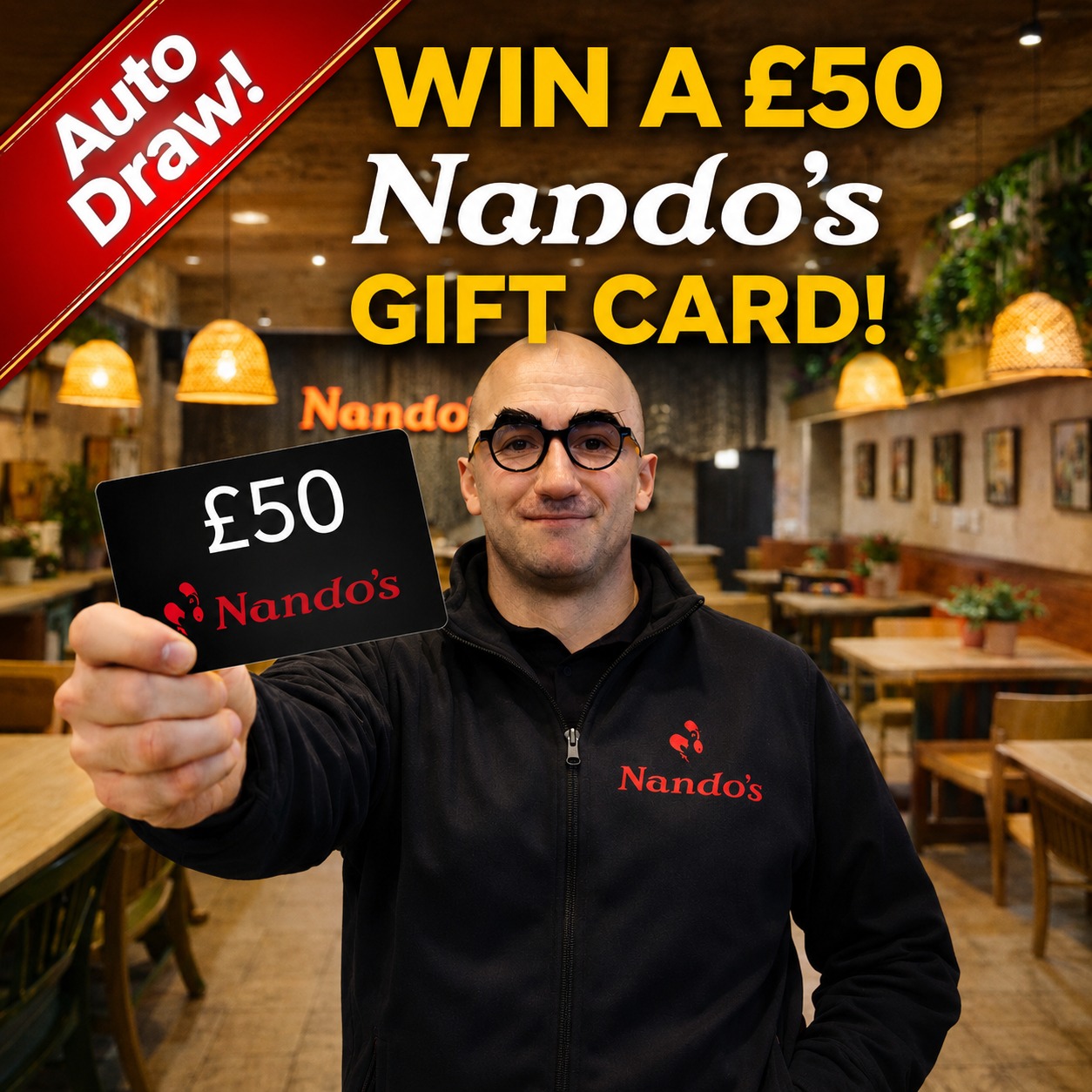 Free £50 Nandos Gift Card! - Auto Draw #8