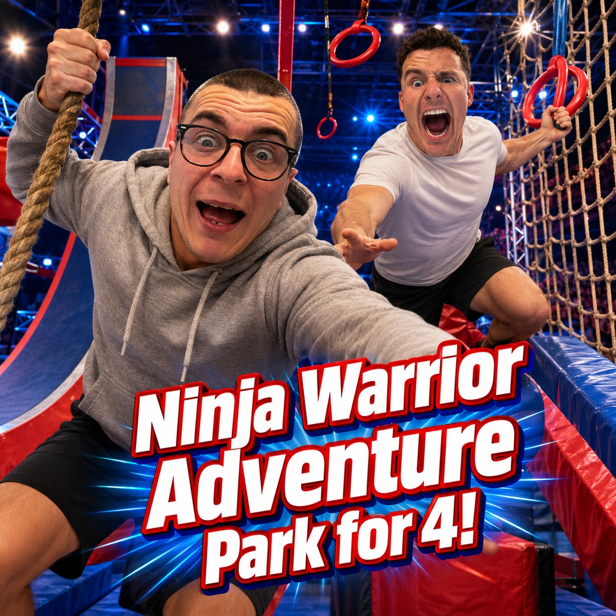 Ninja Warrior Adventure Park for 4!