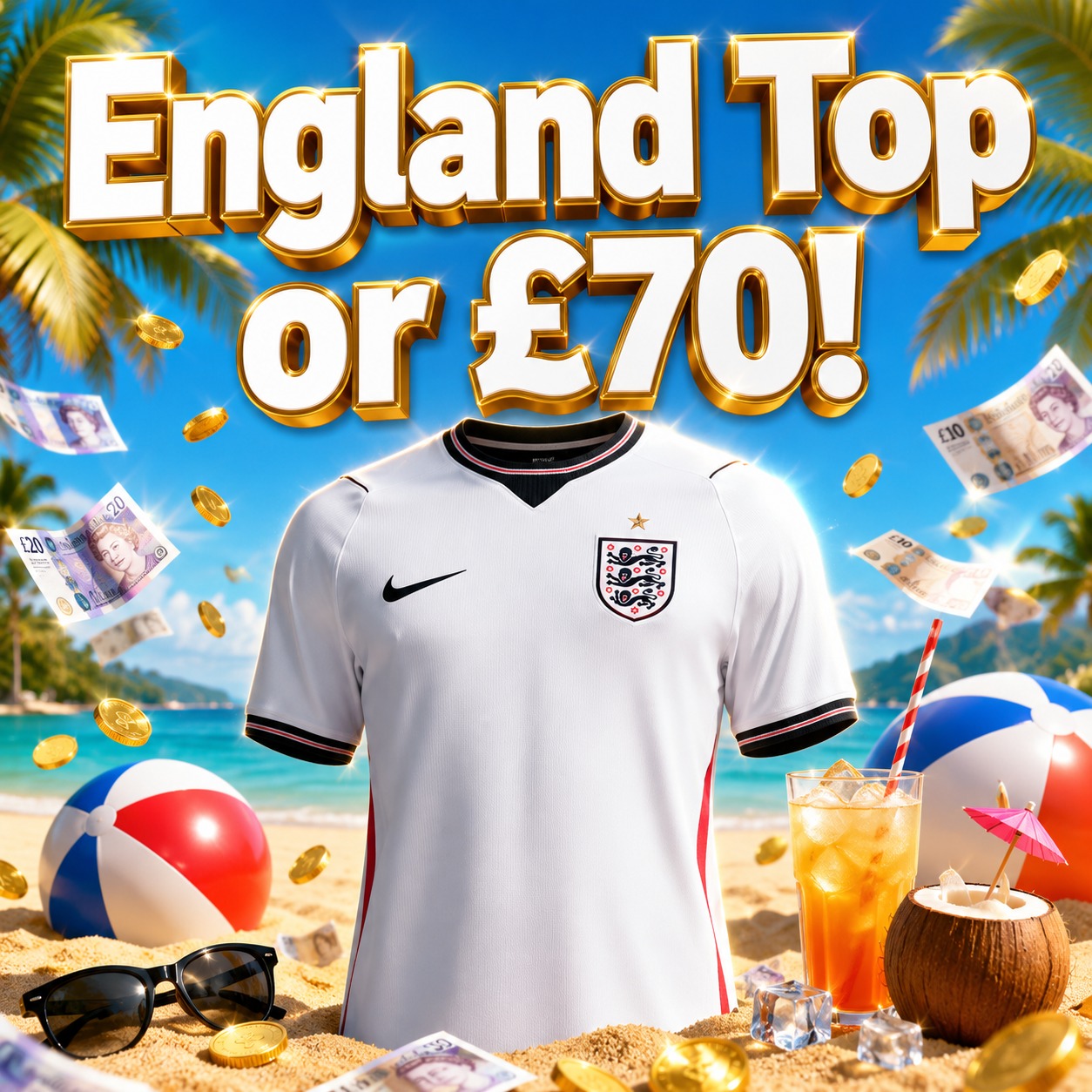 England Football Top or £70! #3