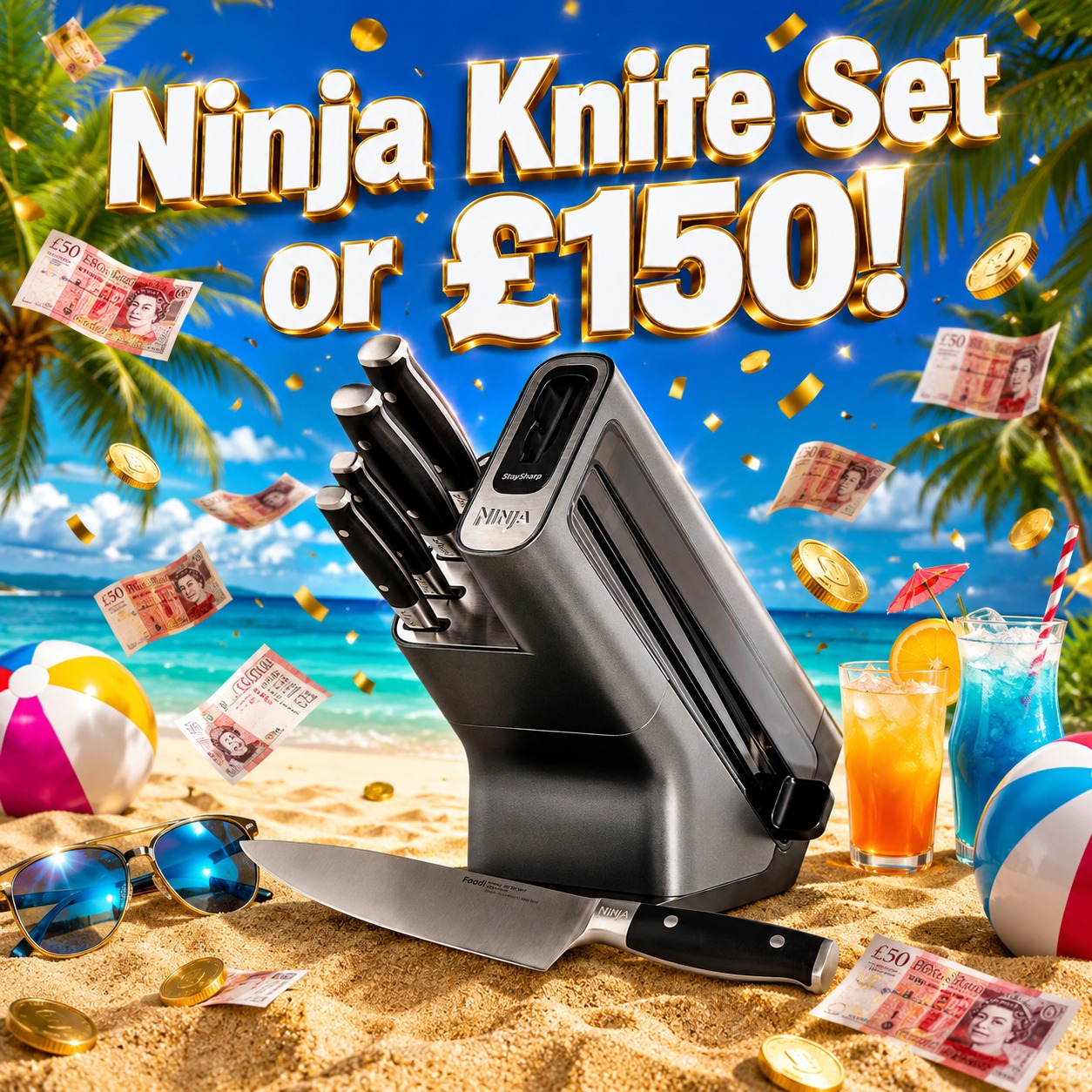 Ninja Knife Set or £150! #53