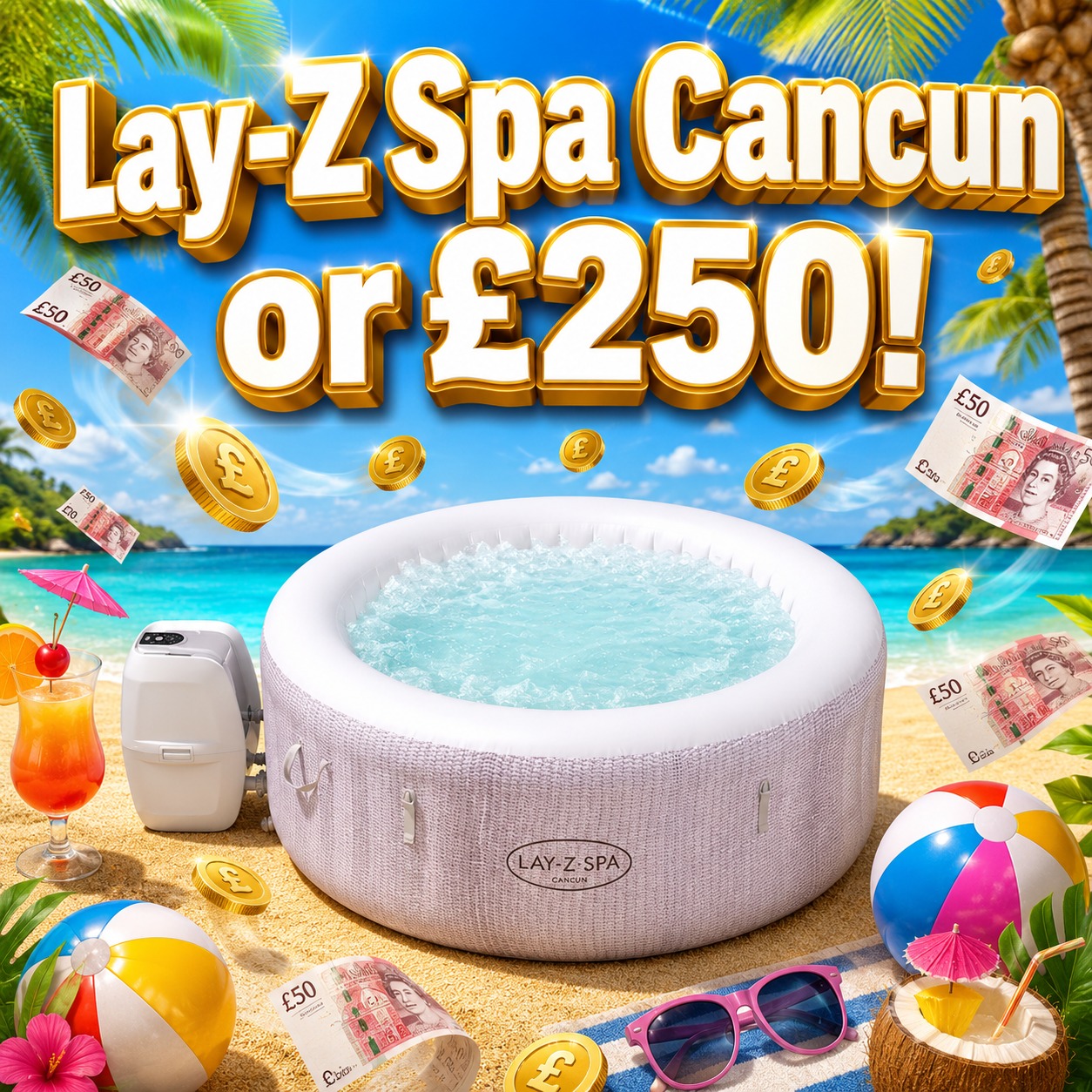 Lay-Z Spa Cancun or £250! #4