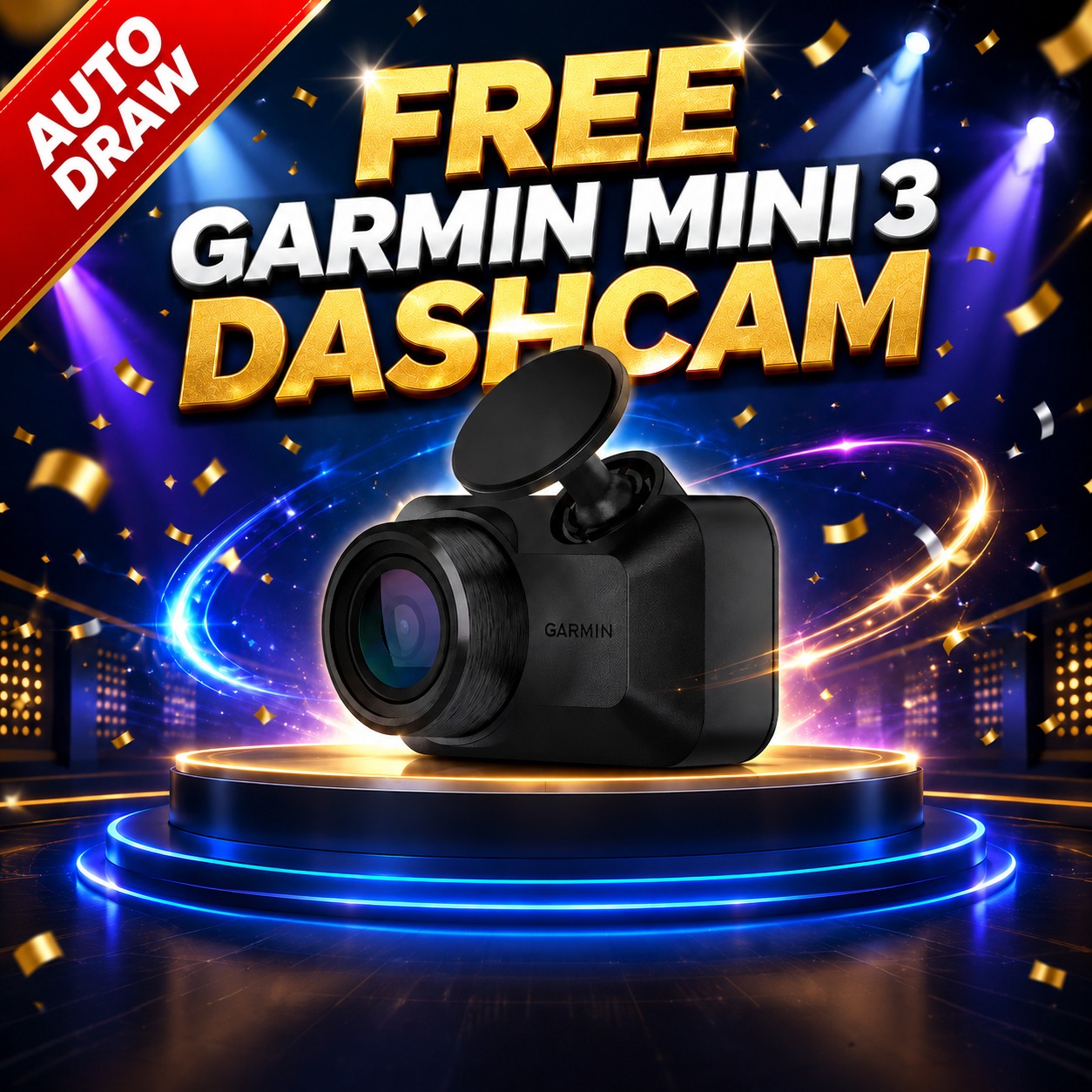 Free Garmin Mini 3 Dashcam! - Auto Draw