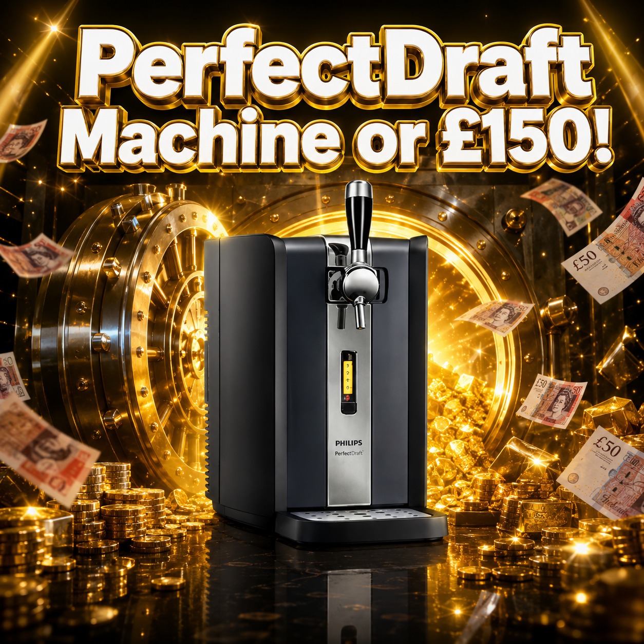 PerfectDraft Phillips Machine or £150!
