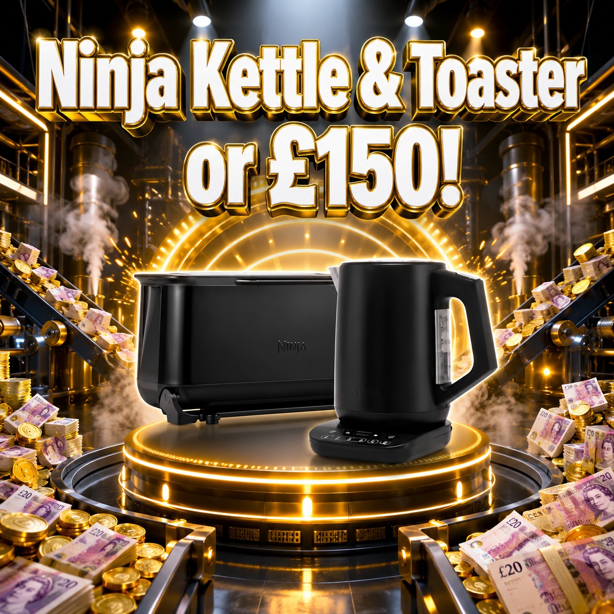 Ninja Kettle & Toaster or £150!