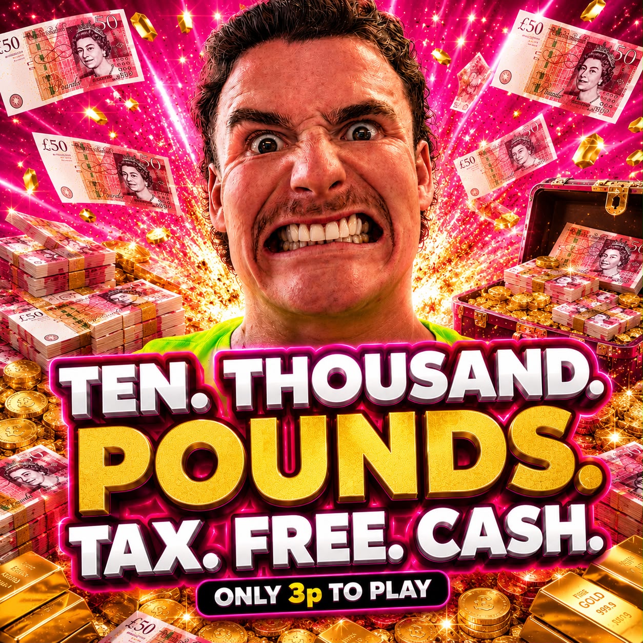 WEDNESDAY WONGA £10,000 FOR 3p!
