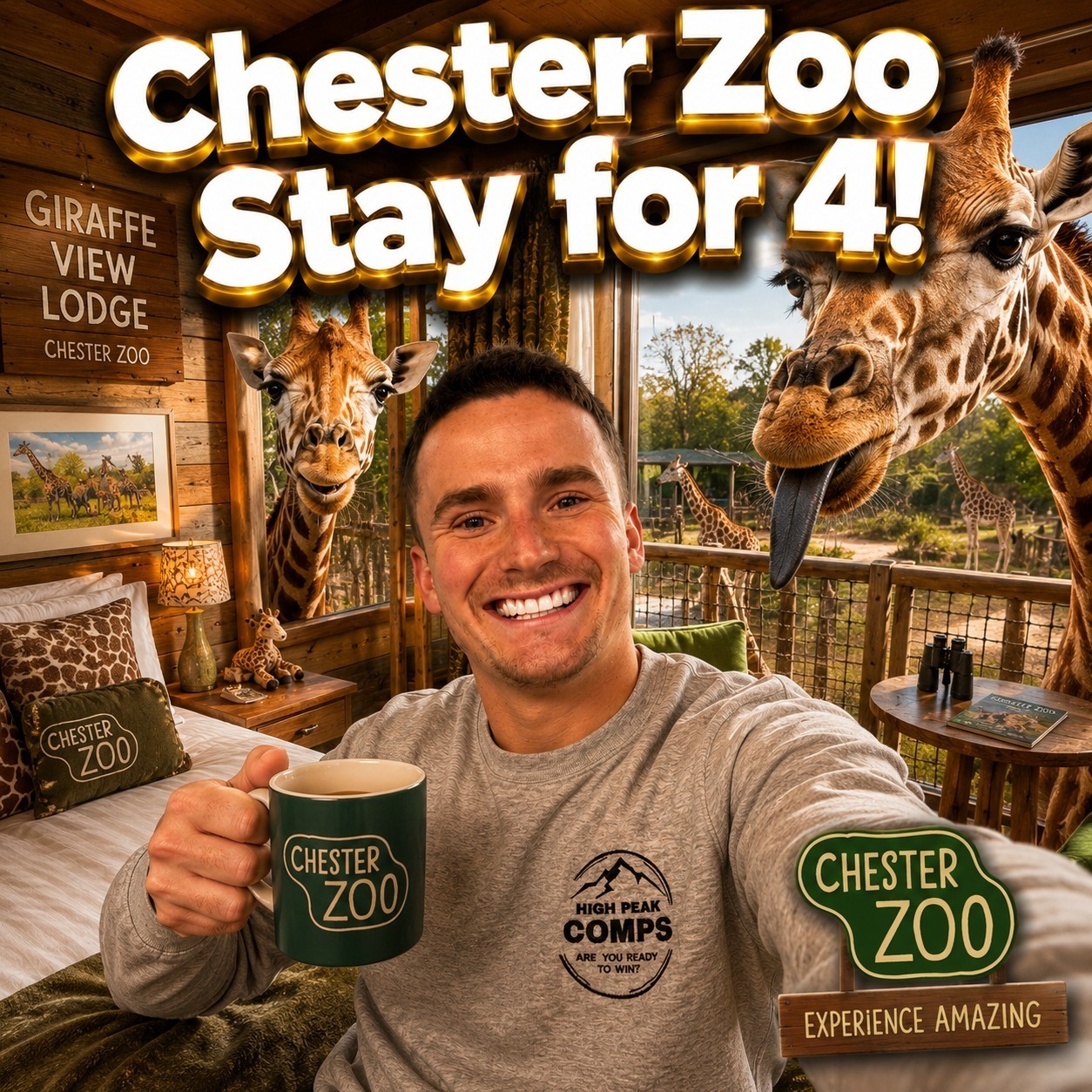 Chester Zoo Giraffe View Lodge for 4! #5