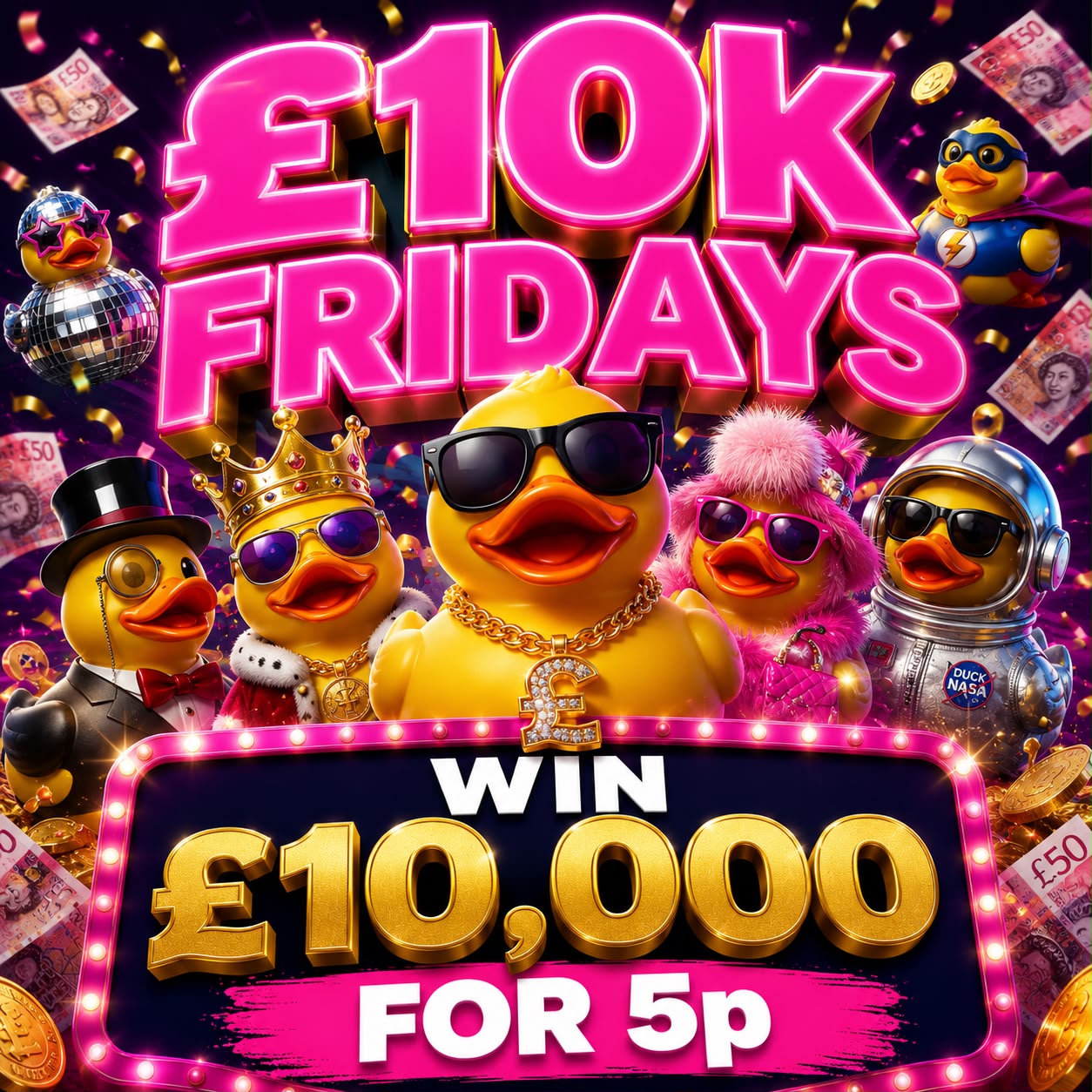 10K FRIDAYS - 5p TO PLAY!