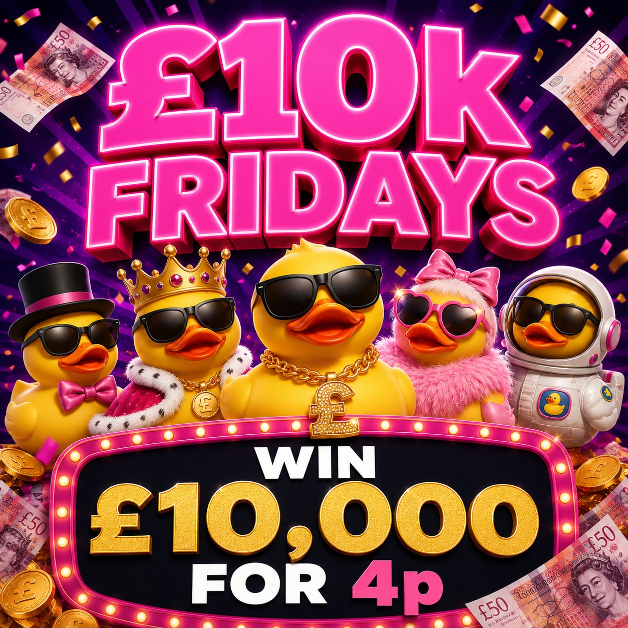 10K FRIDAYS - 4p TO PLAY!