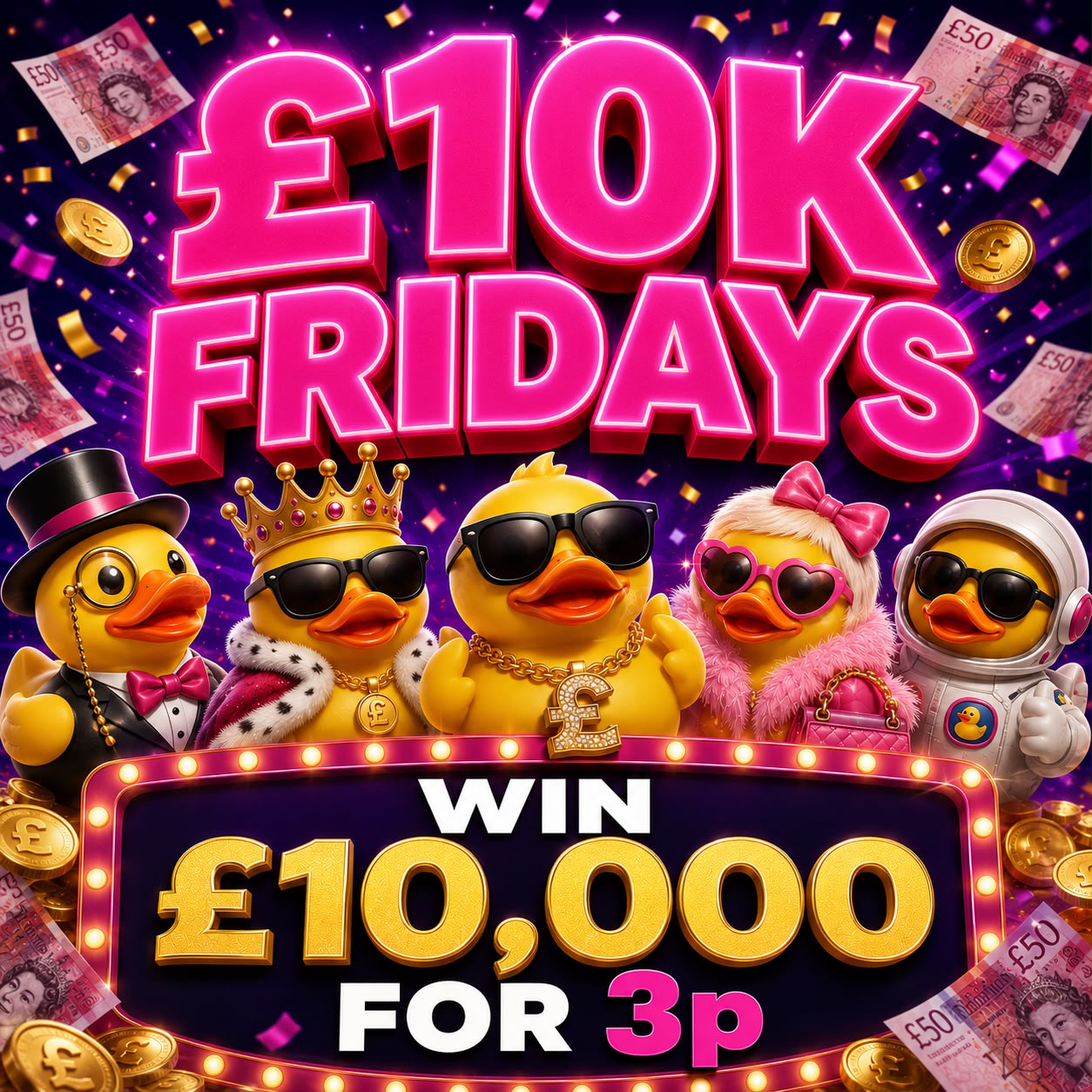 10K FRIDAYS - 3p TO PLAY!