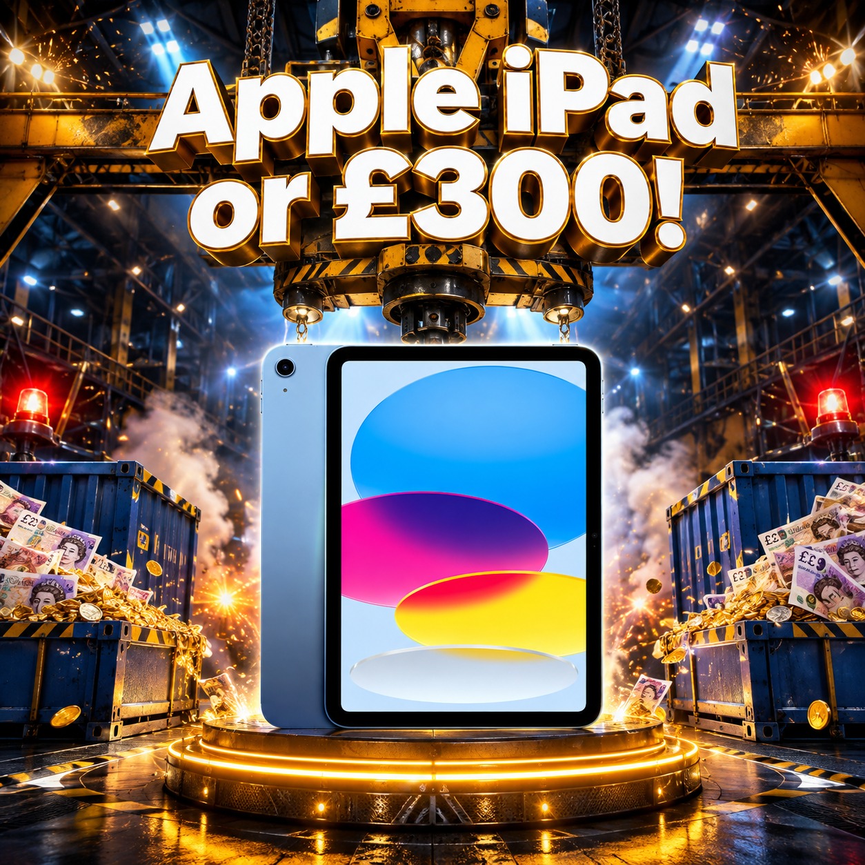Apple iPad or £300!