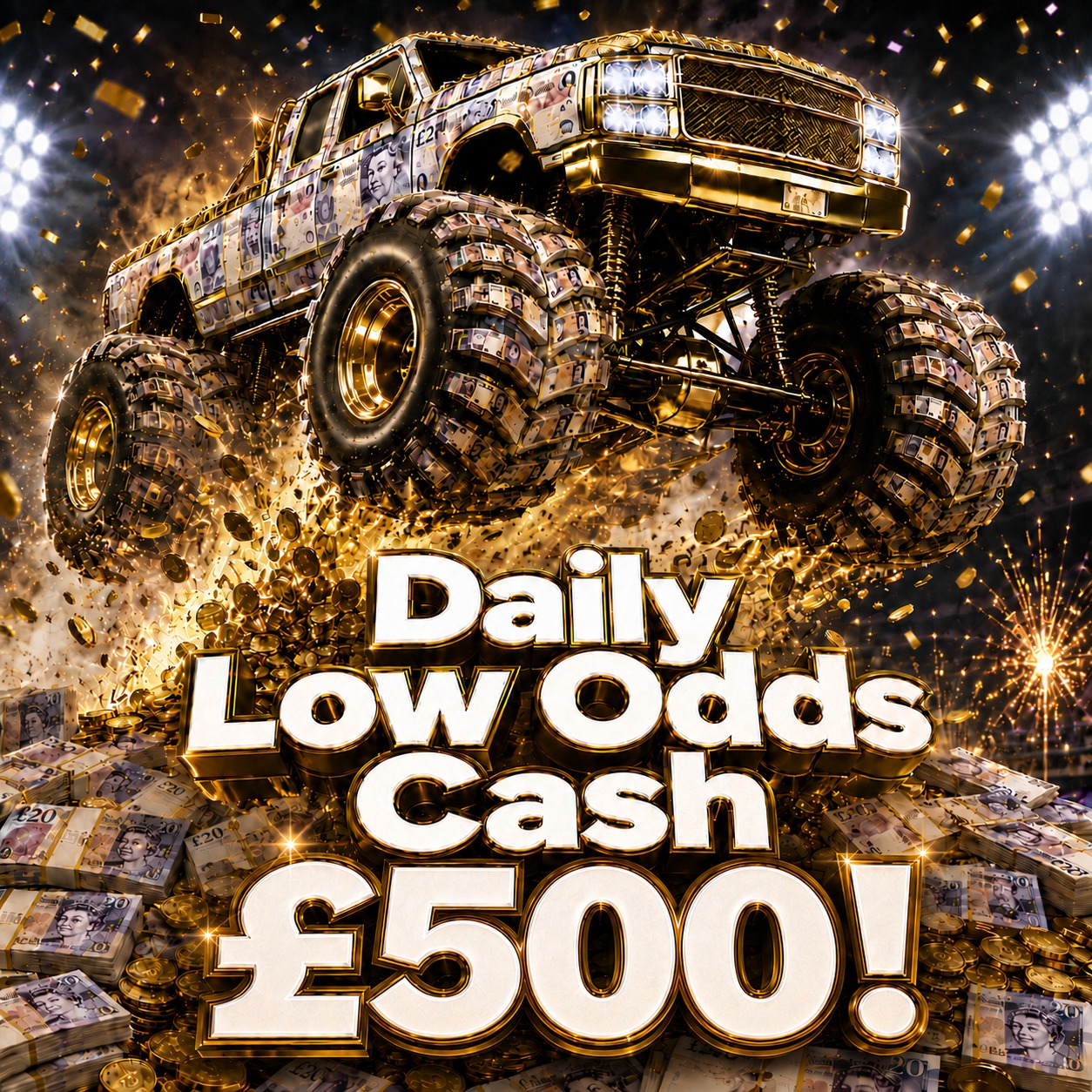 Daily Low Odds Cash - £500! #74