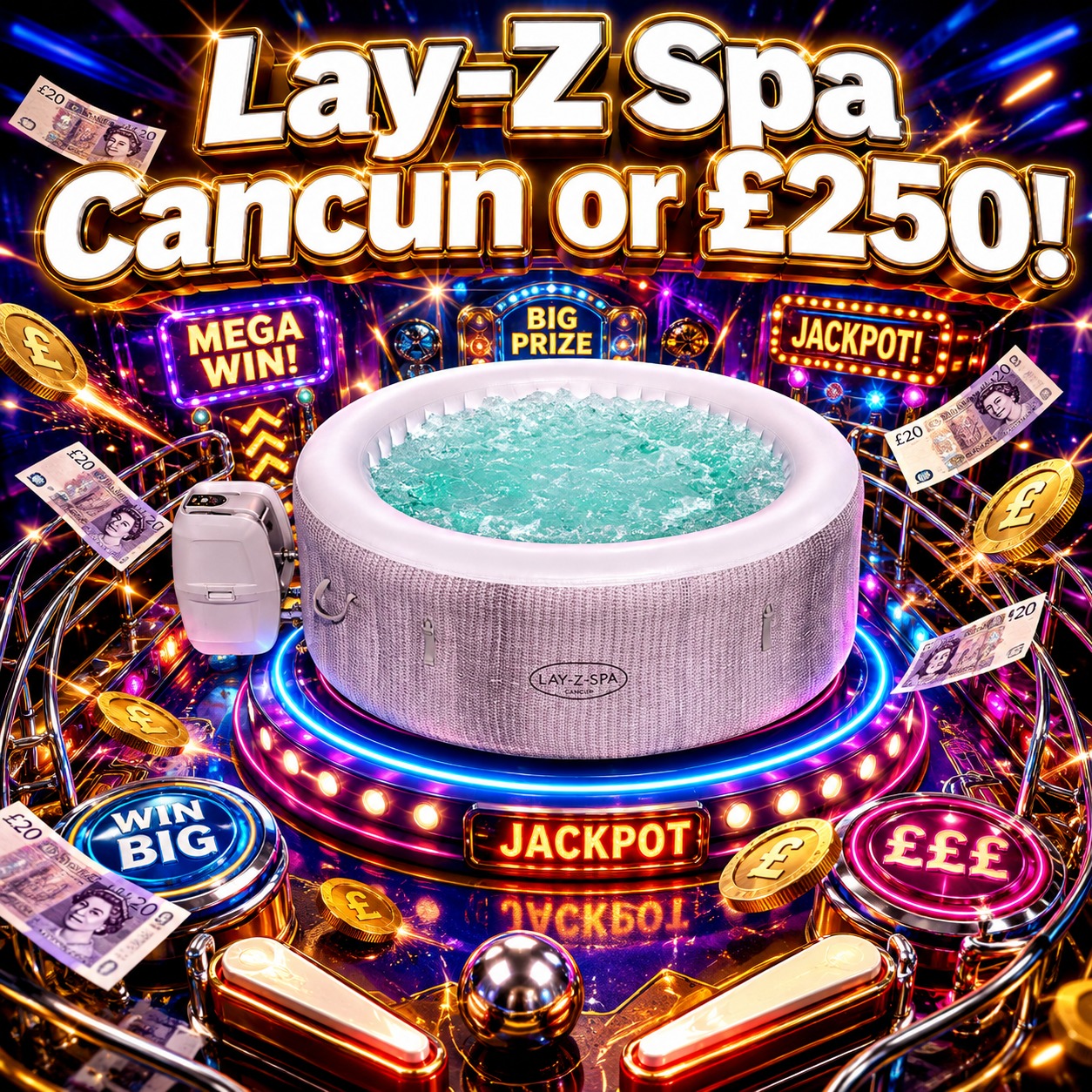 Lay-Z Spa Cancun or £250! #6
