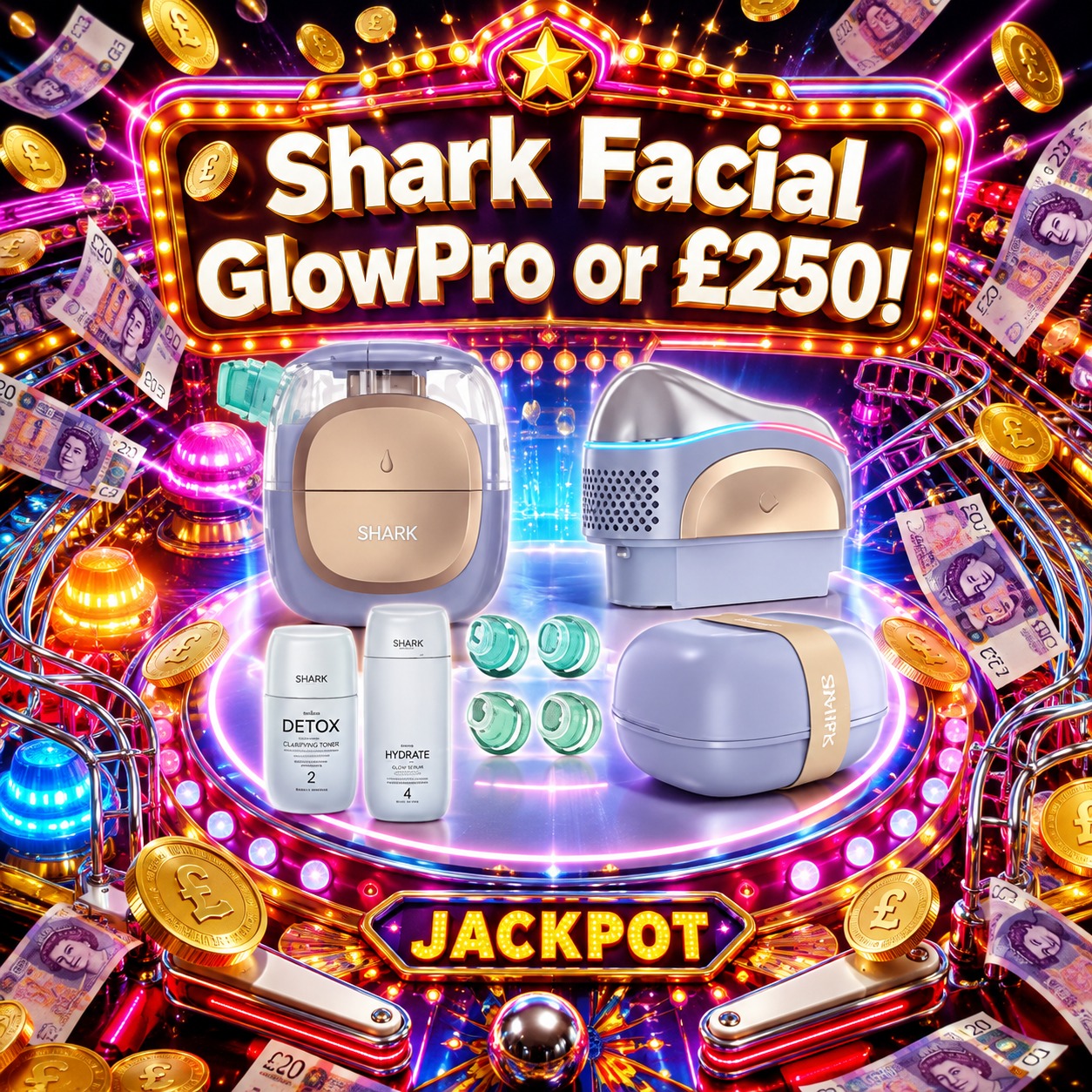 Shark Facial GlowPro or £250!