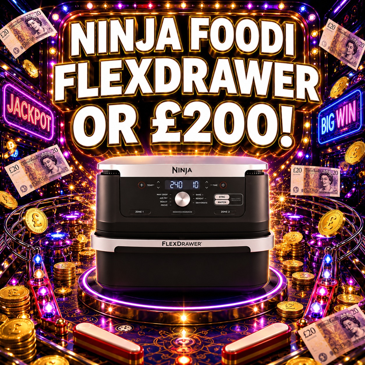 Ninja Foodi FlexDrawer or £200!
