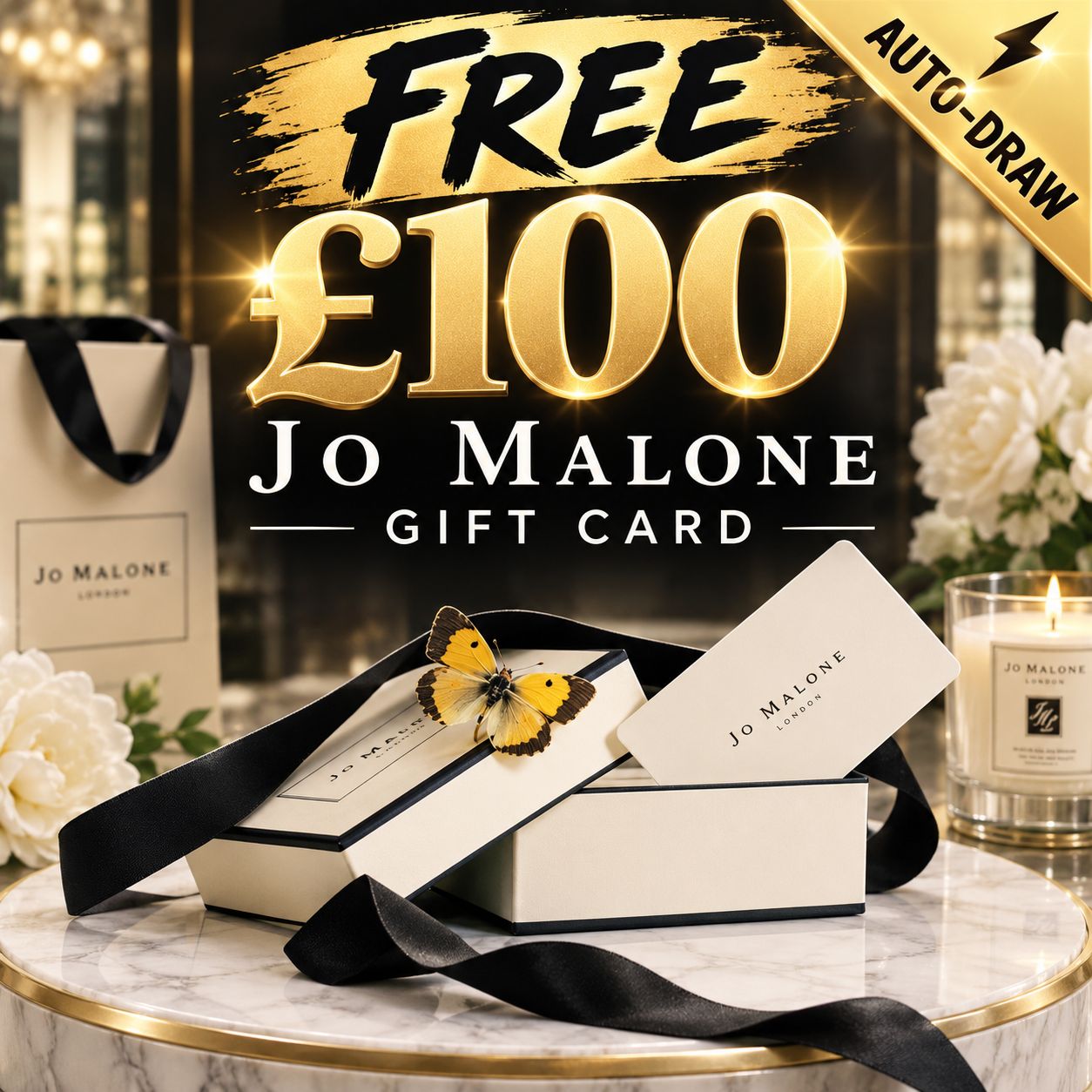 Free £100 Jo Malone Gift Card! - Auto Draw #2