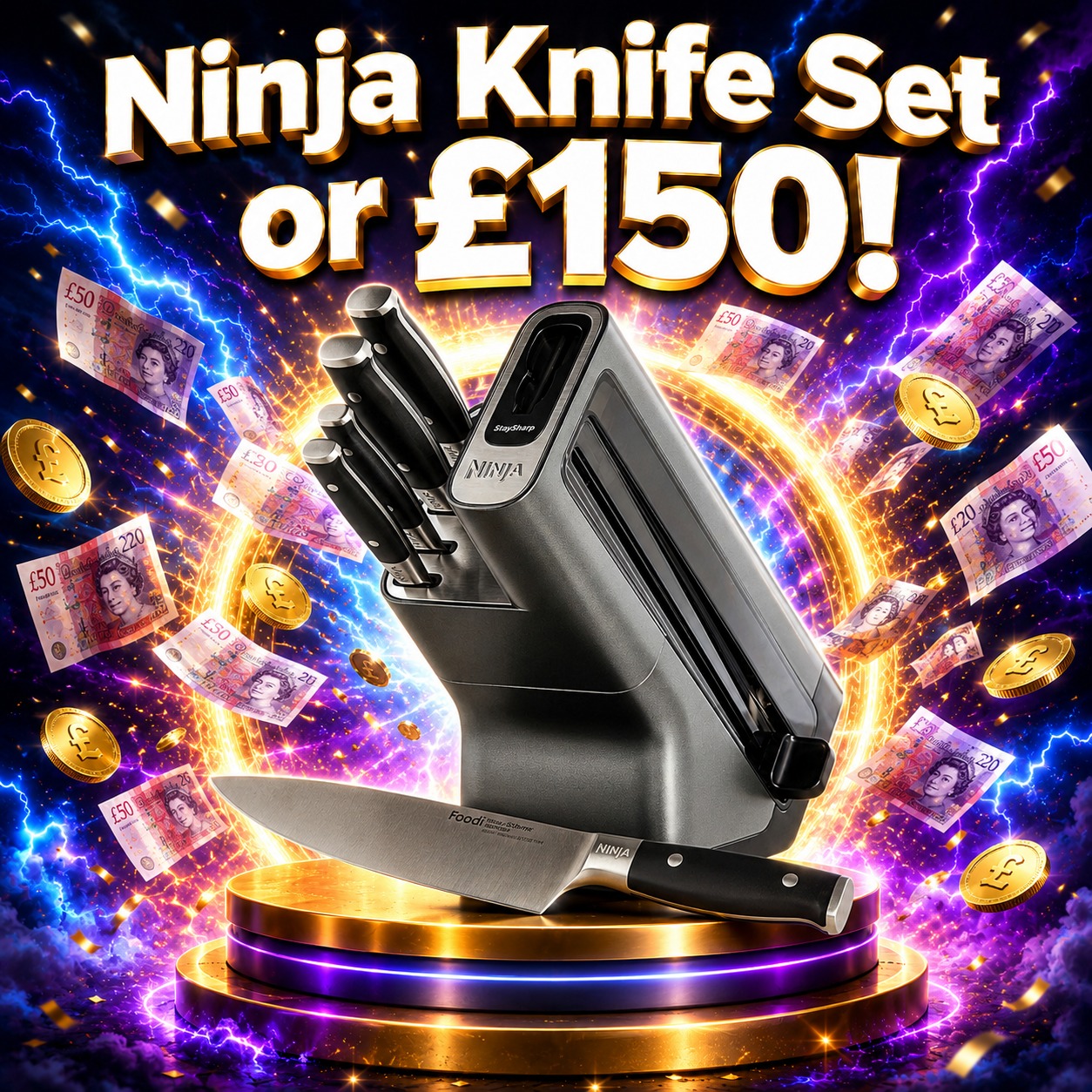 Ninja Knife Set or £150! #57