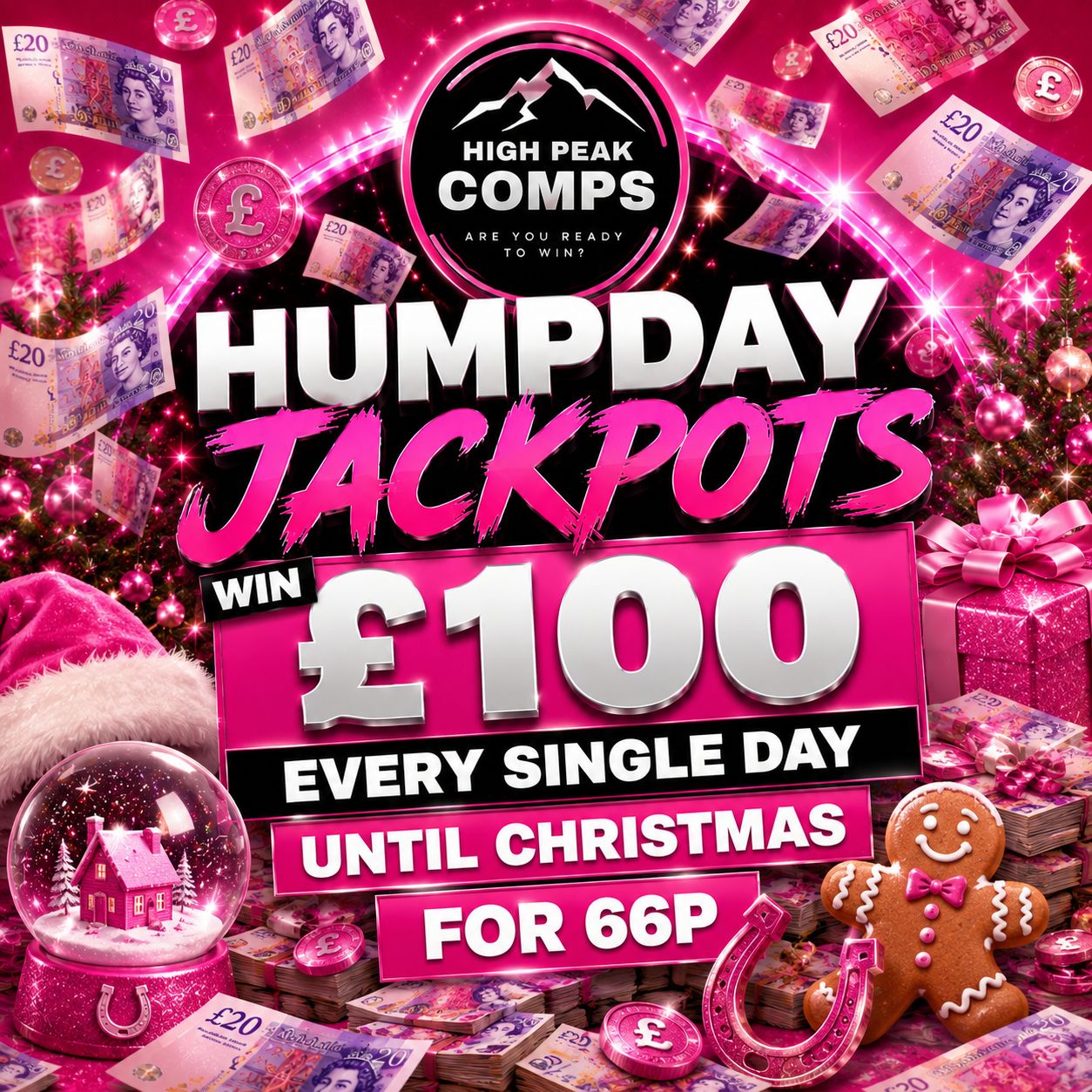 HUMPDAY JACKPOTS - £100 EVERY DAY UNTIL CHRISTMAS!