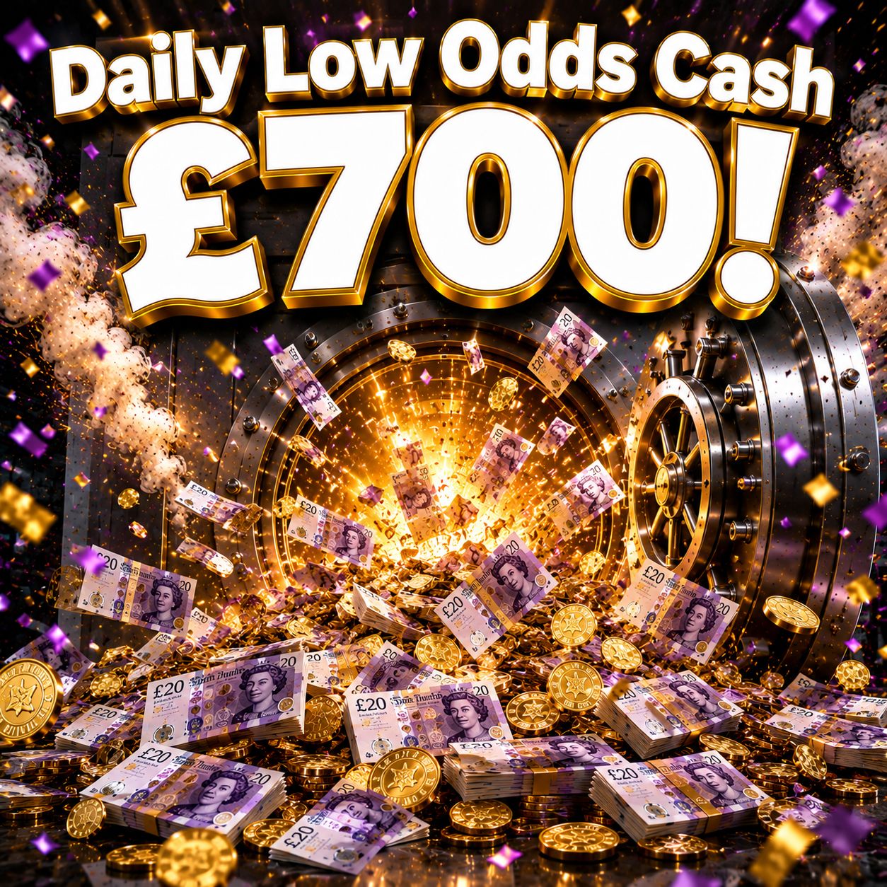 Daily Low Odds Cash - £700! #78