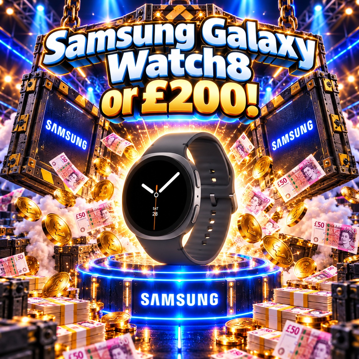 Samsung Galaxy Watch8 or £200!