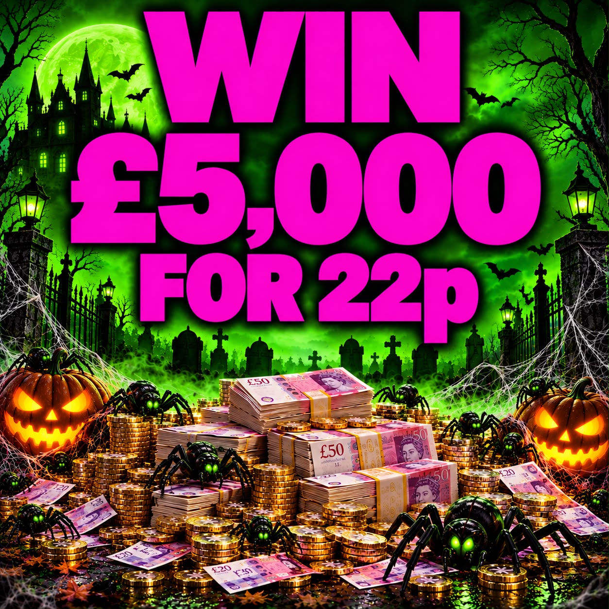 WICKED WEDNESDAYS - £5,000 for 22p!