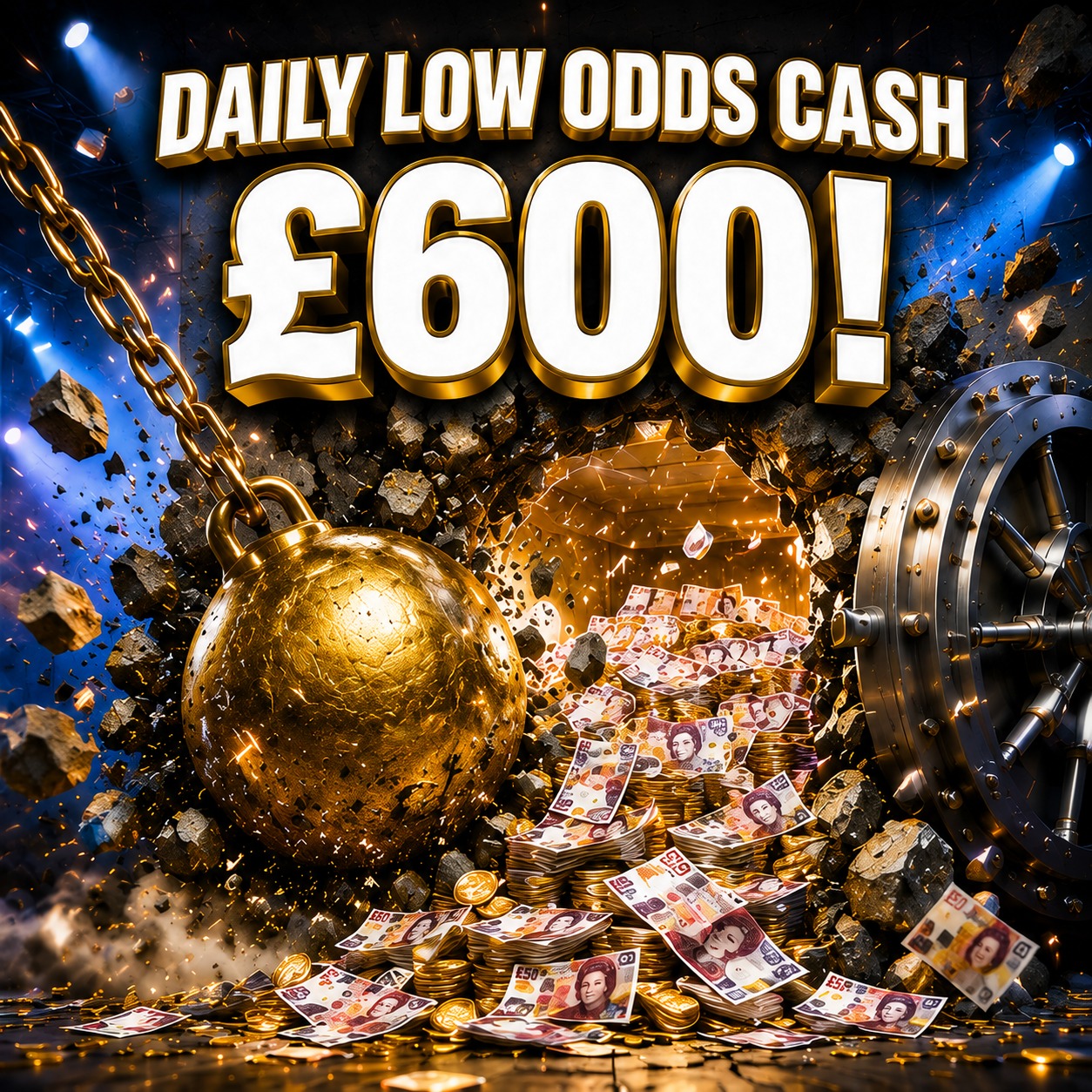Daily Low Odds Cash - £600! #81