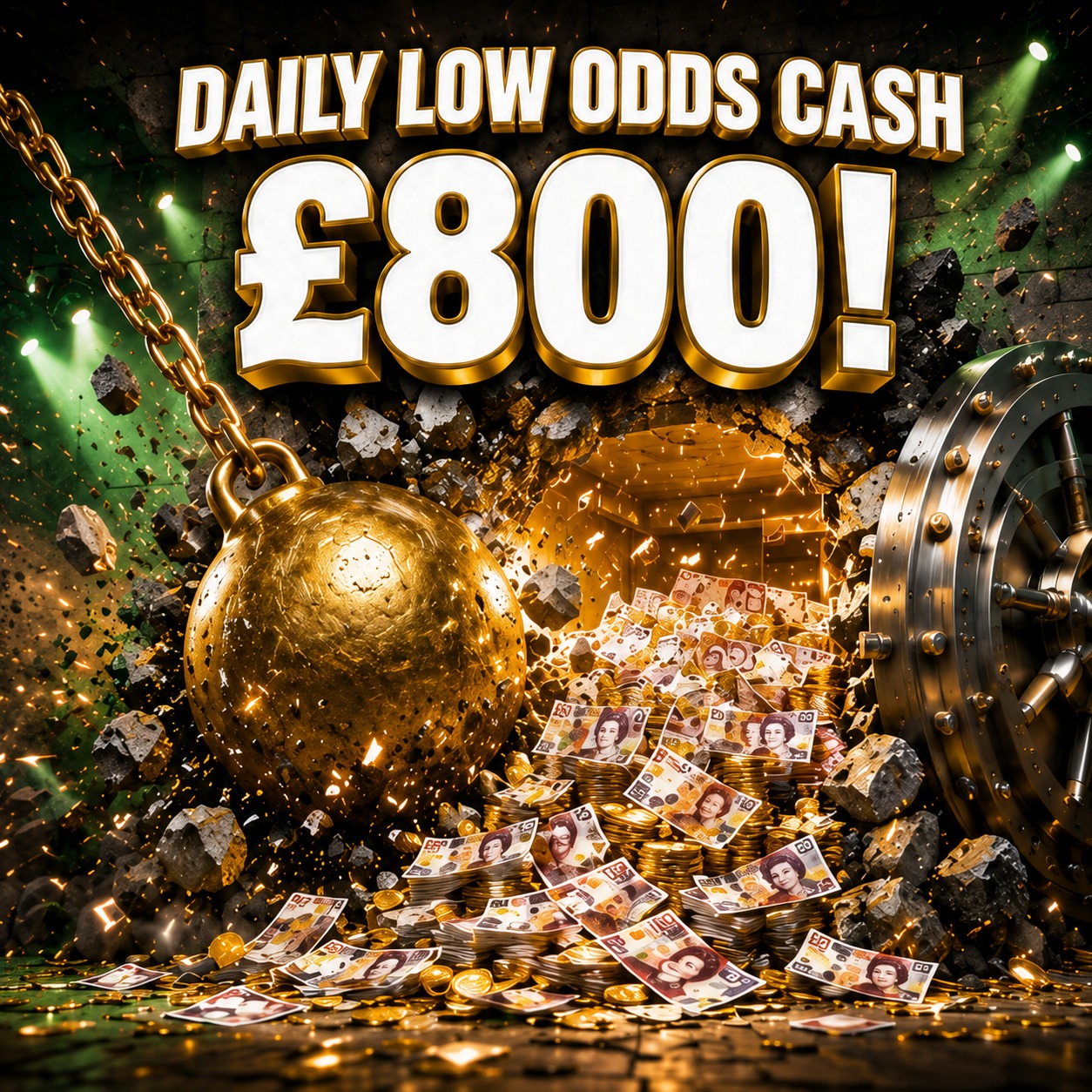 Daily Low Odds Cash - £800! #81