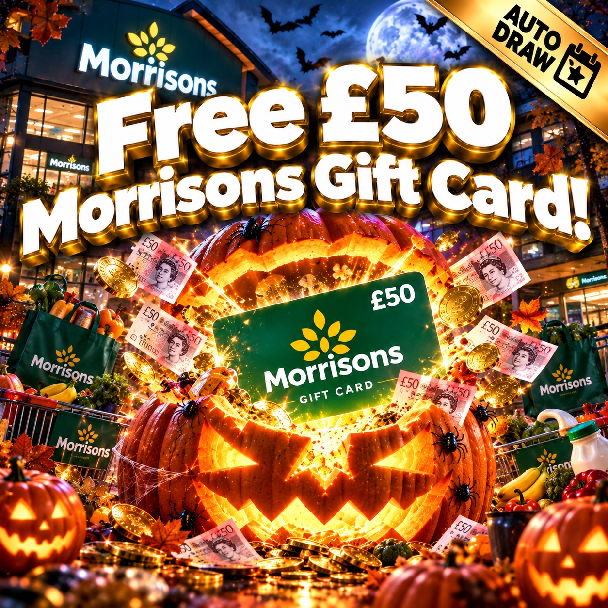 Free £50 Morrisons Gift Card - Auto Draw #10