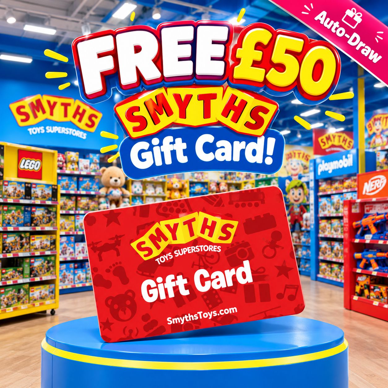 Free £50 Smyths Gift Card! - Auto Draw
