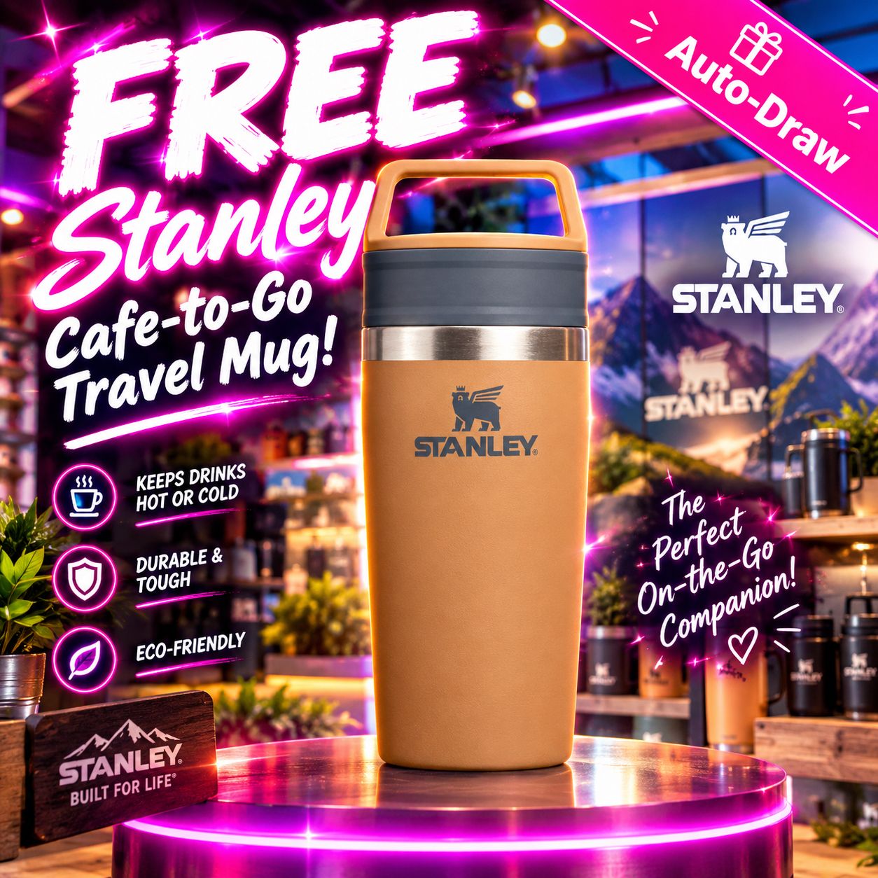 Free Stanley Cafe To Go Travel Mug! - Auto Draw