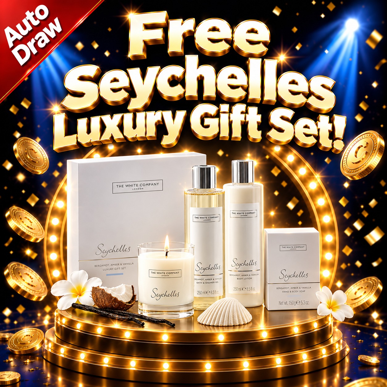 Free Seychelles Luxury Gift Set! - Auto Draw