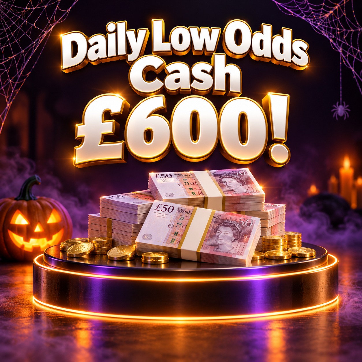 Daily Low Odds Cash - £600! #83
