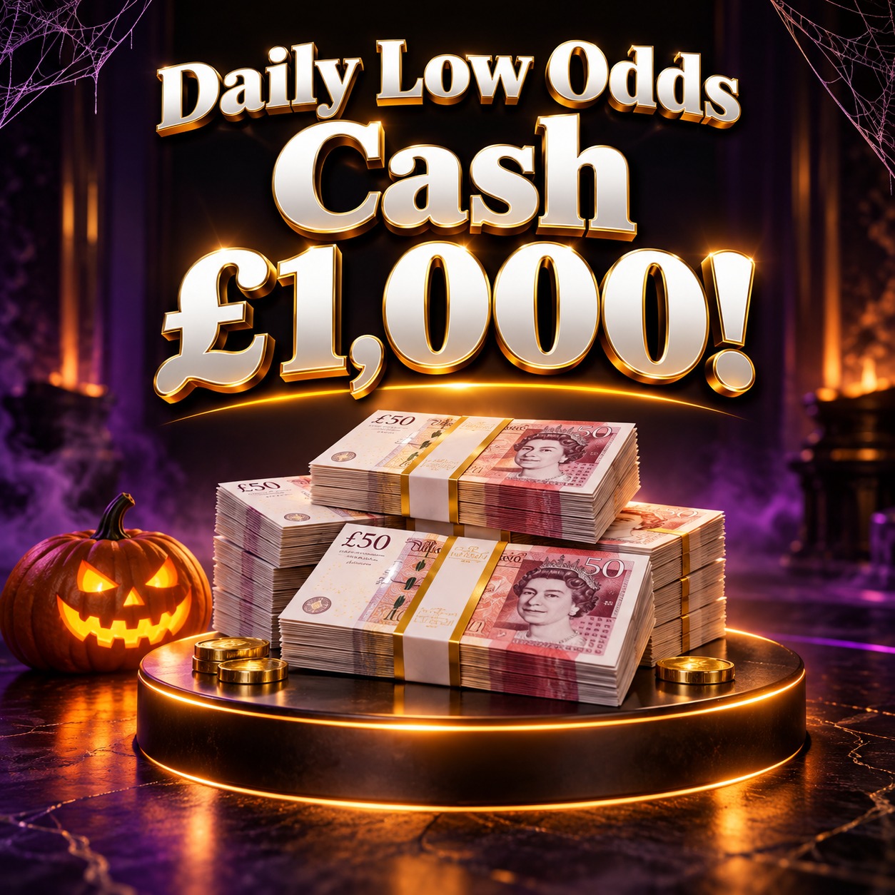 Daily Low Odds Cash - £1,000! #83