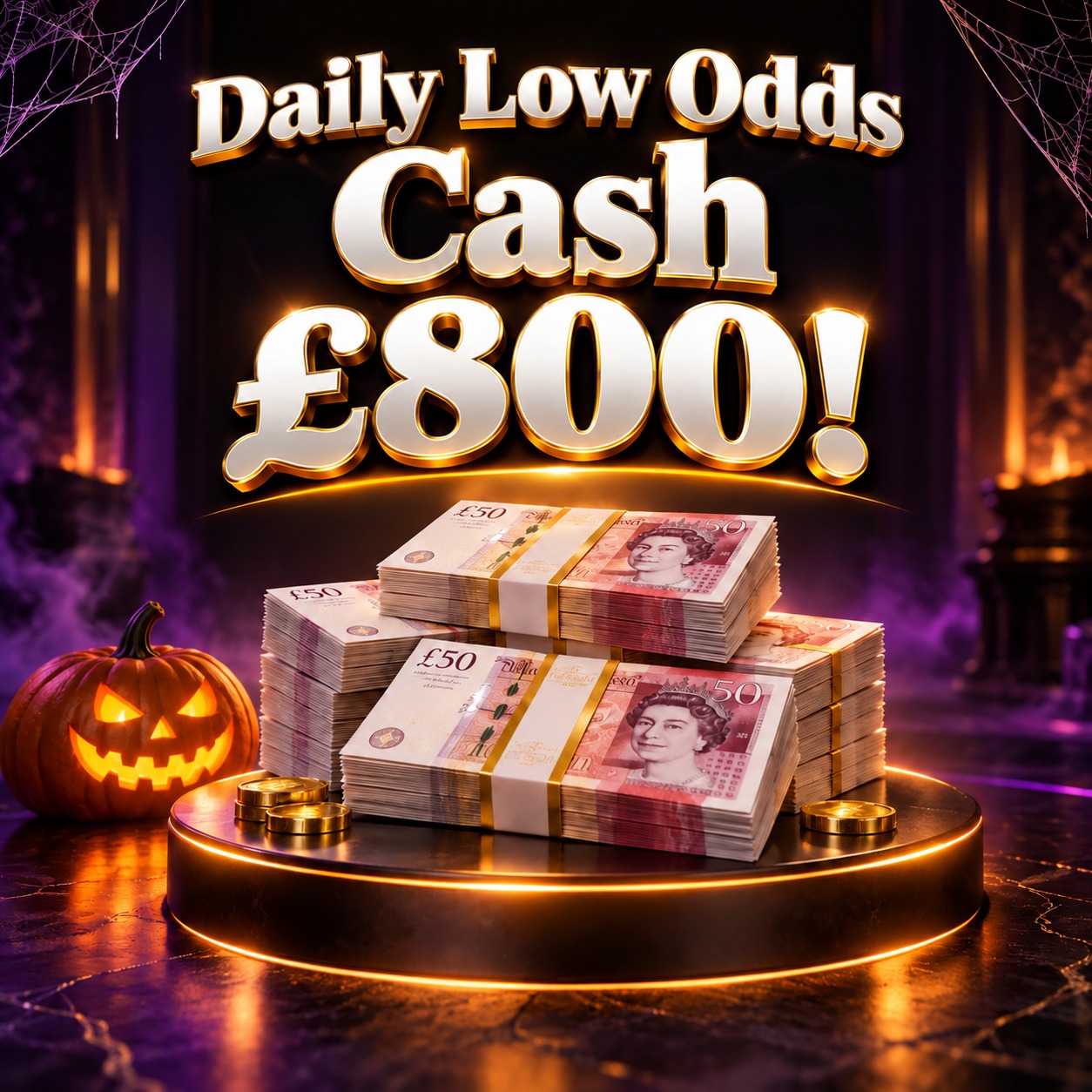 Daily Low Odds Cash - £800! #83