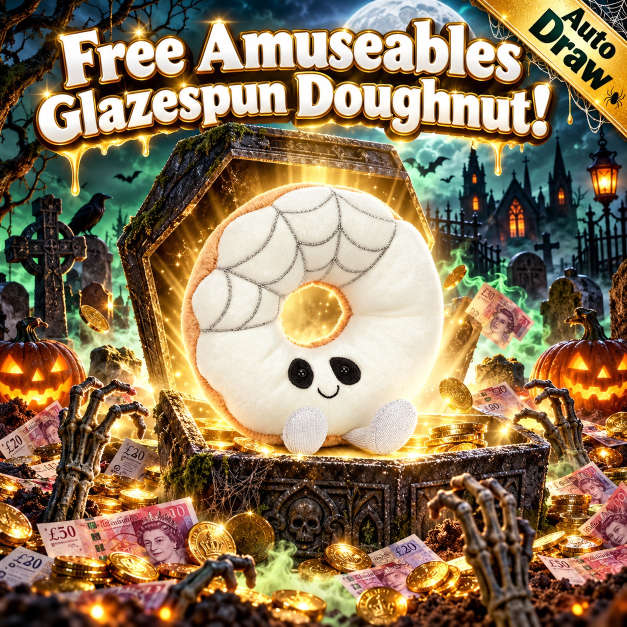 Free Amuseables Glazespun Doughnut! - Auto Draw
