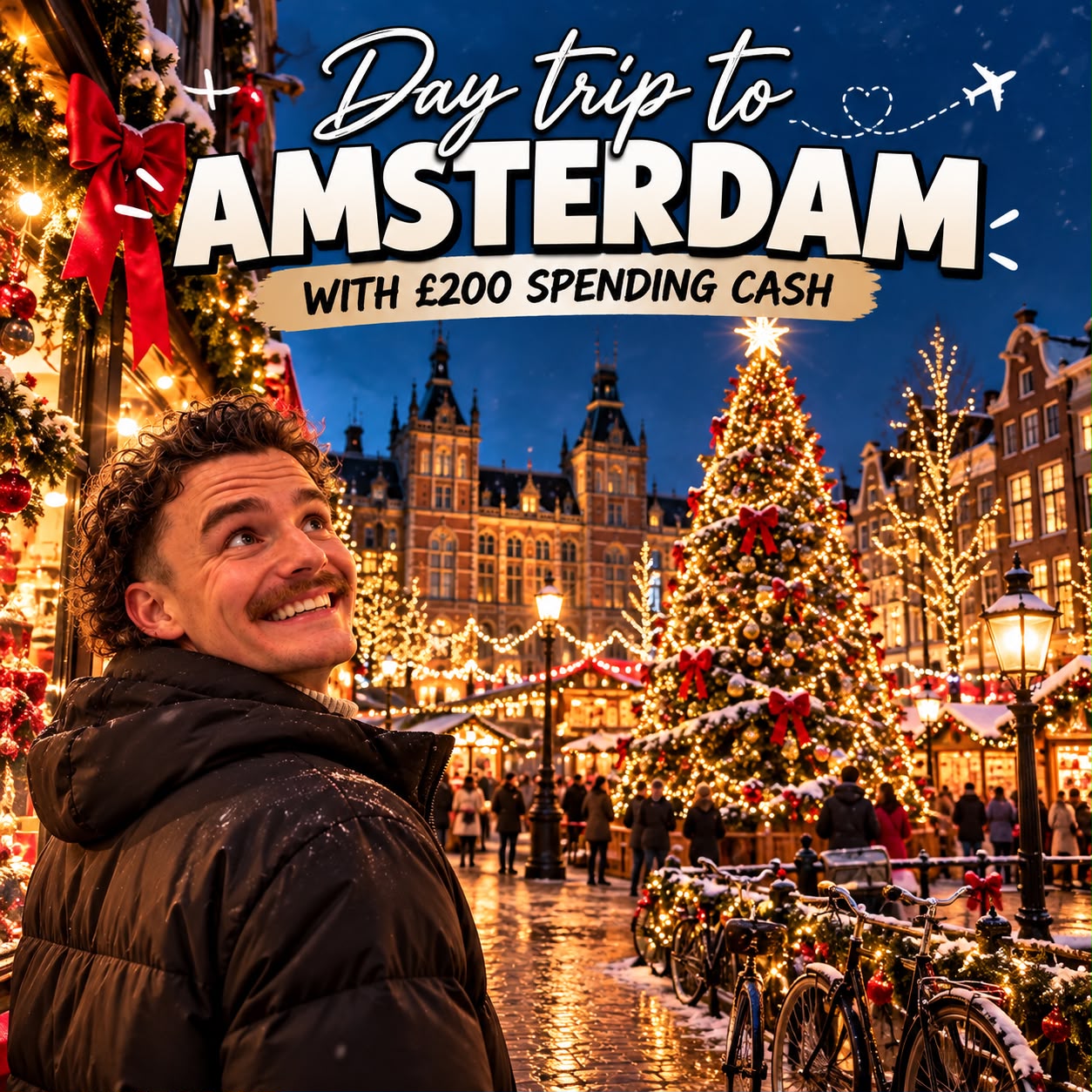 Day Trip to Amsterdam for 2 + £200 Cash!