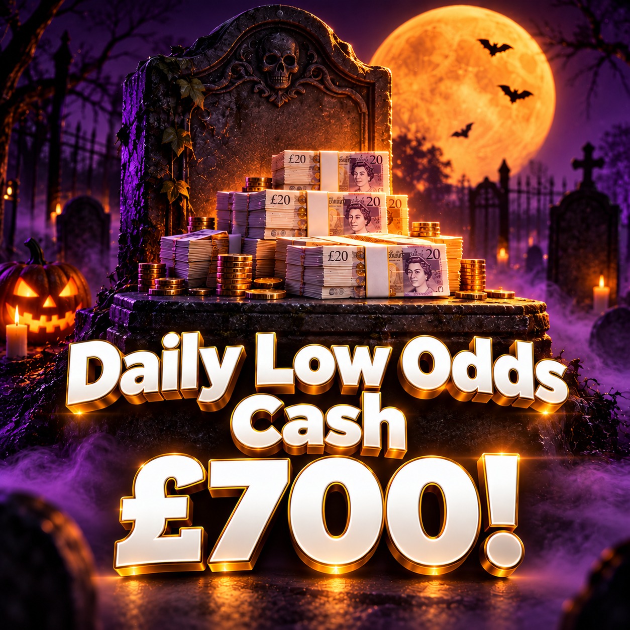 Daily Low Odds Cash - £700! #84