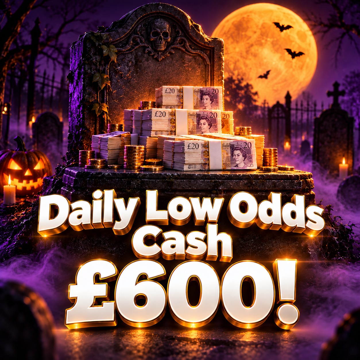 Daily Low Odds Cash - £600! #84