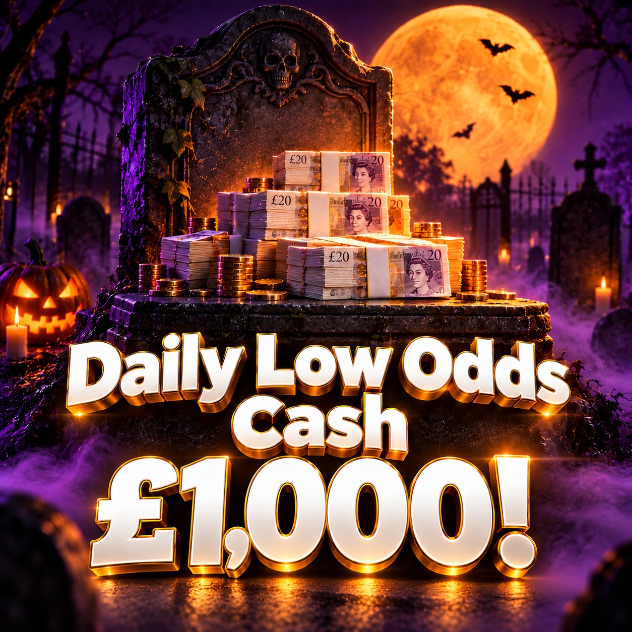Daily Low Odds Cash - £1,000! #84