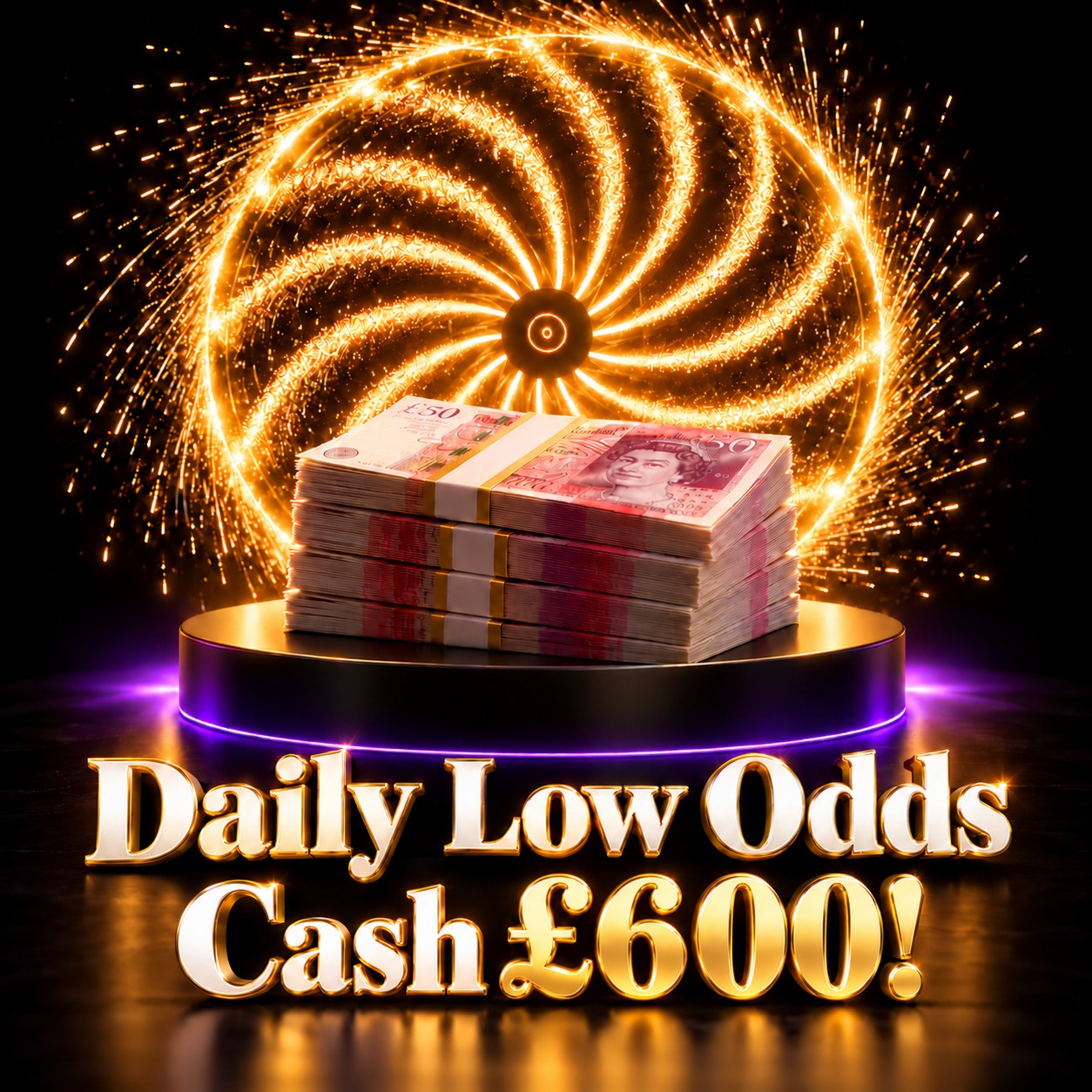 Daily Low Odds Cash - £600! #85