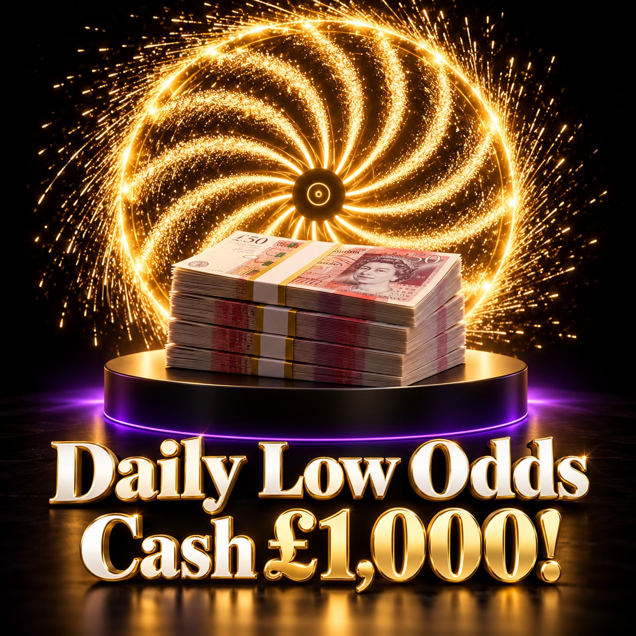 Daily Low Odds Cash - £1,000! #85