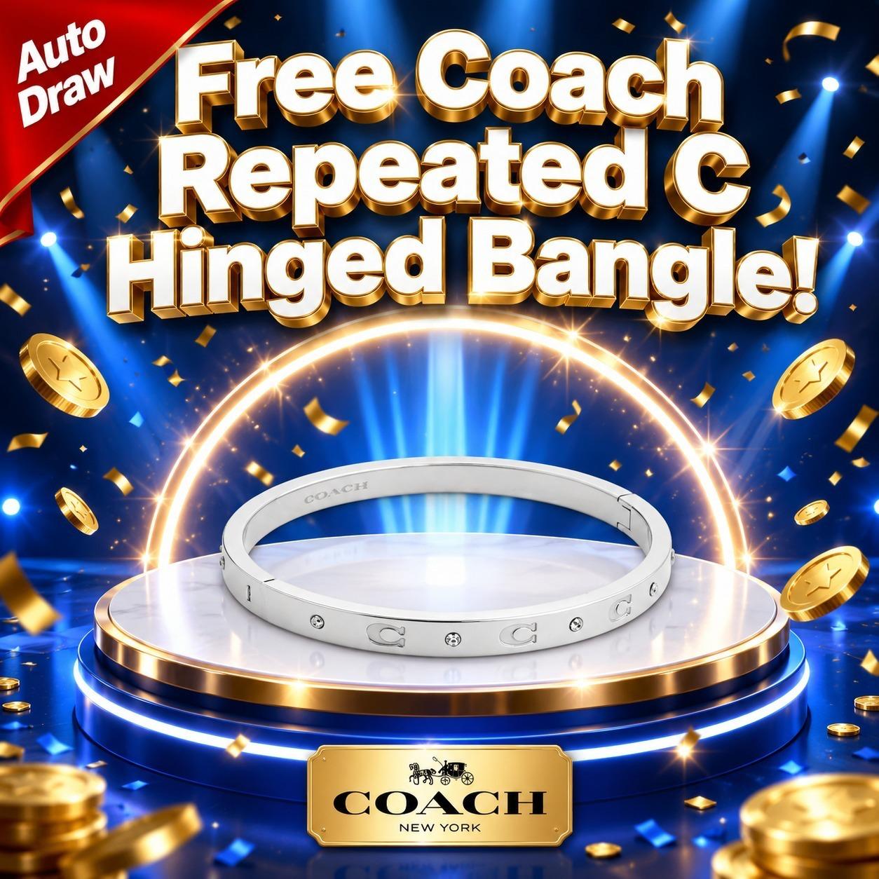 Free Coach Repeated C Hinged Bangle! - Auto Draw #4