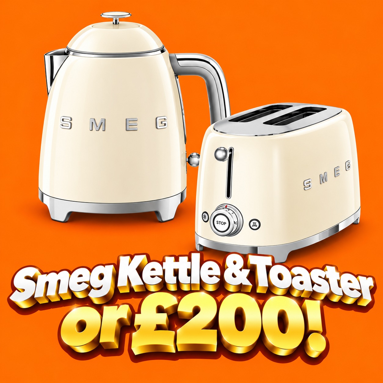 Smeg Kettle & Toaster or £200! #25