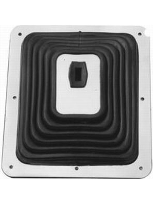 RPC Large Rubber Shifter Boot, With Chrome Plate 73/4", X 83/4