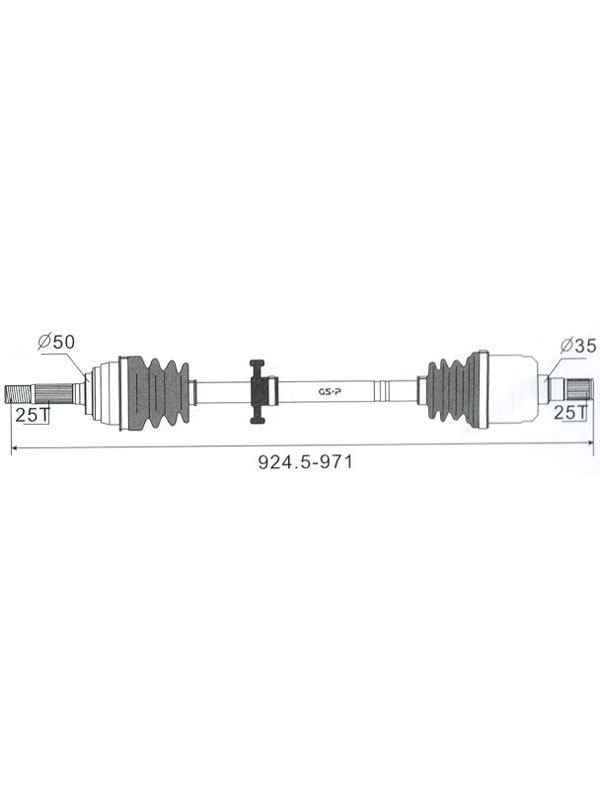 Protex Cv Driveshaft For Mitsubishi Nimbus Ub Psa447 Ebay