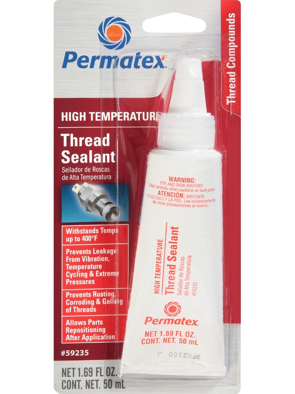 Permatex Thread Sealer High Temperature Thread Sealant PTFE Base 50 ml
