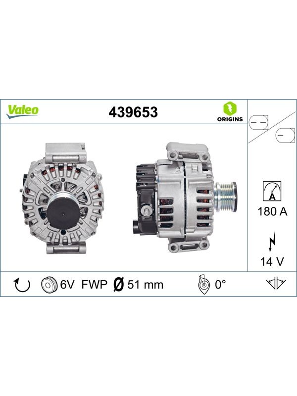 Генератор valeo a000 2655043