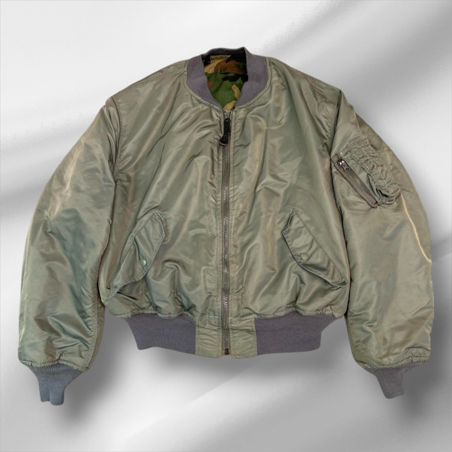 Hope Mfg Inc MA-1 Flight Jacket Made in USA Authentic Hope Mfg Inc MA-1 Flight Jacket Made in USA Authentic