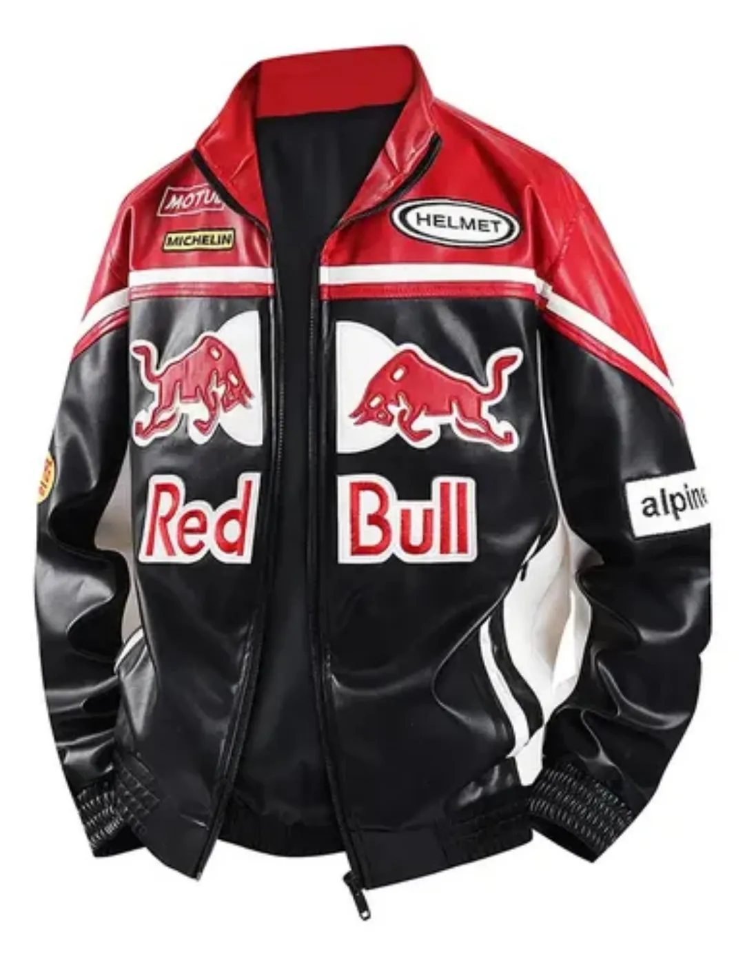قمصلة جلد ريدبول Red Bull شعارات تطريز - صورة 3