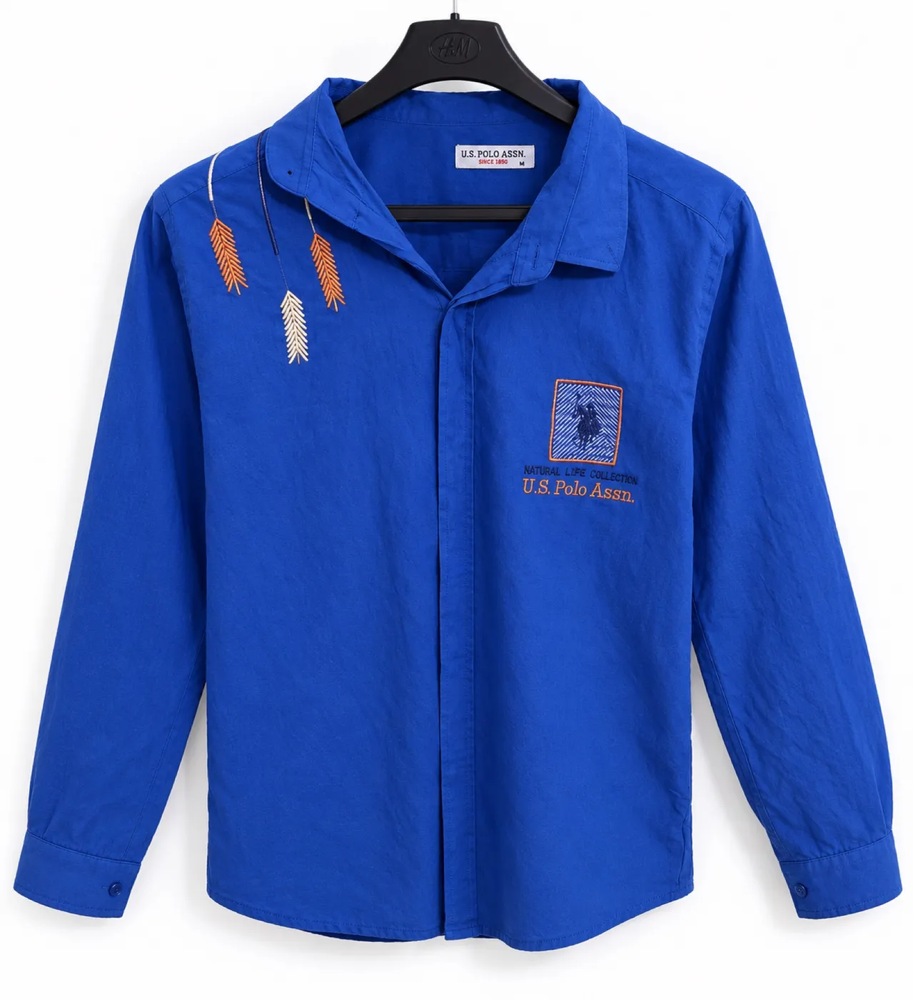 قميص U.S. Polo Assn. أزرق مقاس M