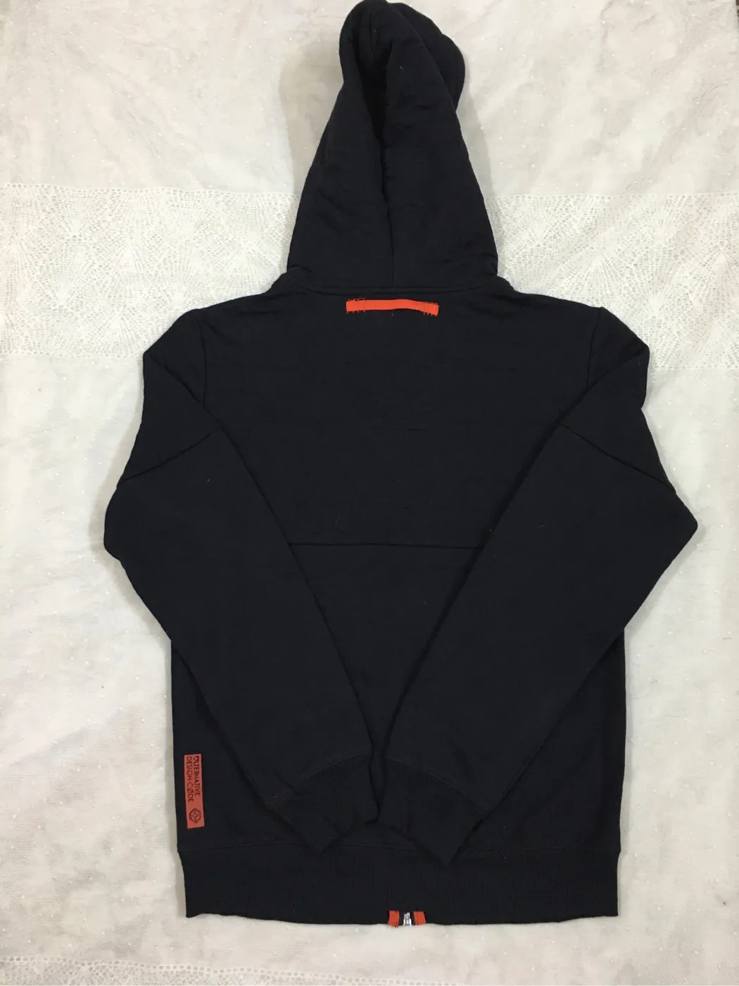هودي أسود بسحاب من هاوس براند | House Brand Black Zipper Hoodie - صورة 2